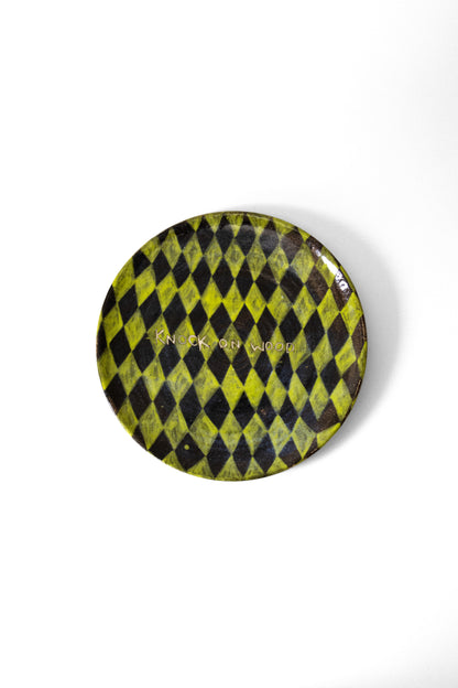 "Knock On Wood" Plate
